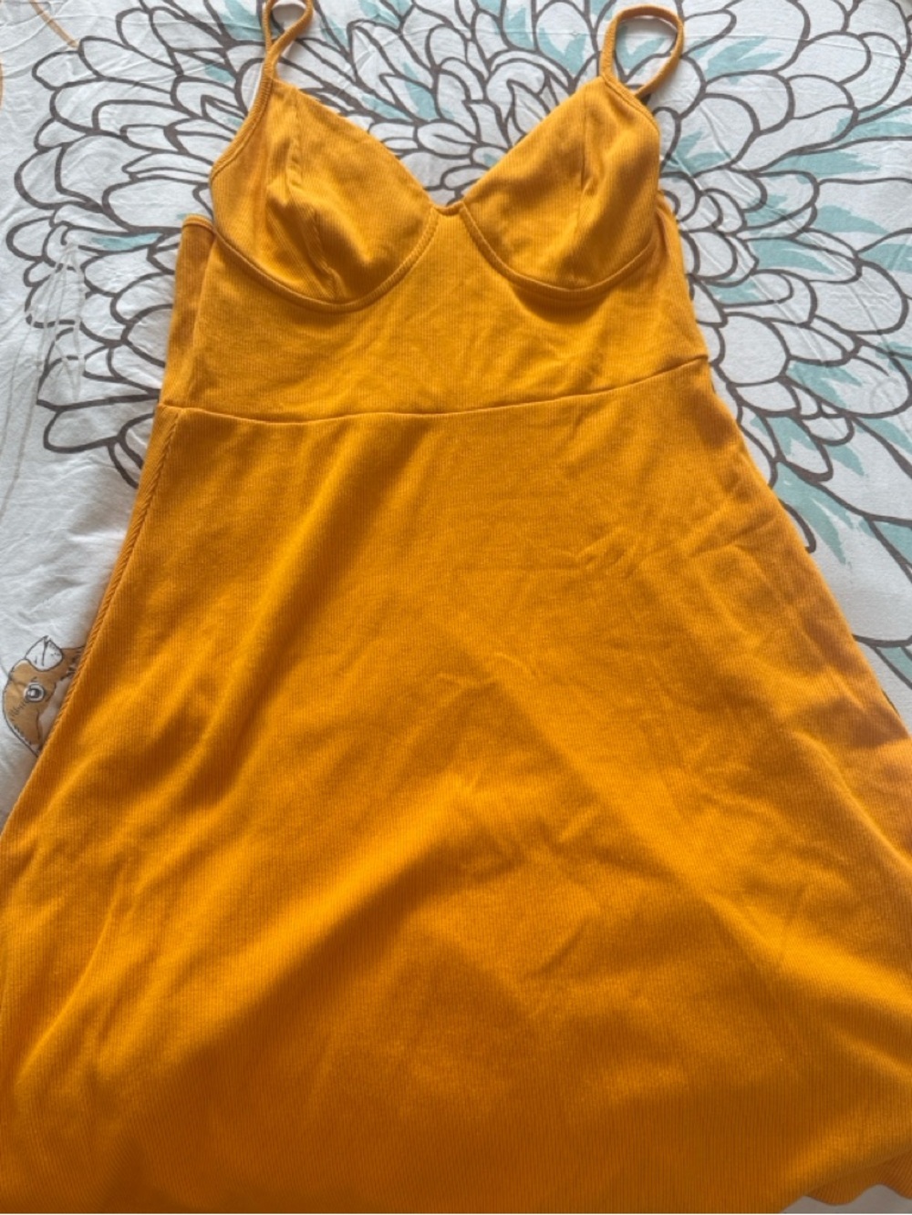 wild fable Bright Mustard Yellow Ribbed Top